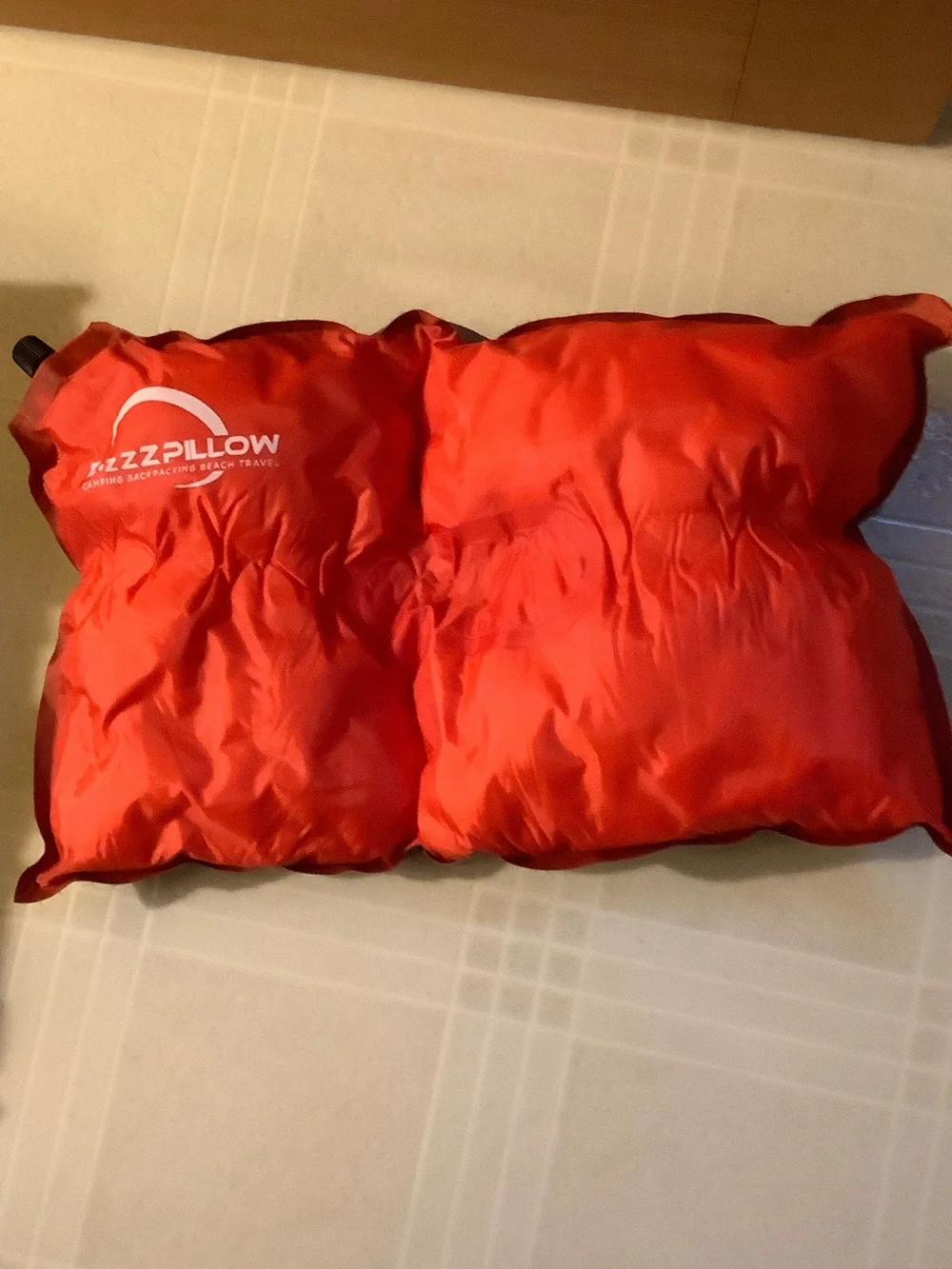 Inflatable Travel Pillow - Red